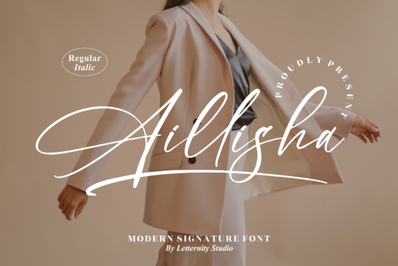 Aillisha: A Script Font for Web Design