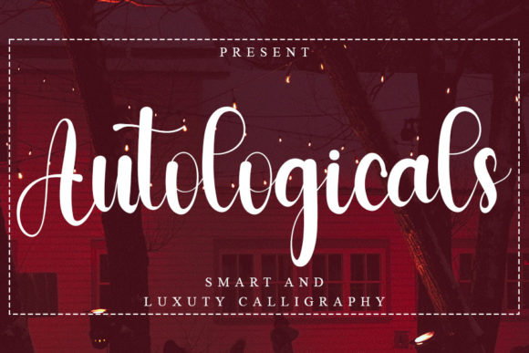 Autologicals: A Cool Handwritten Font