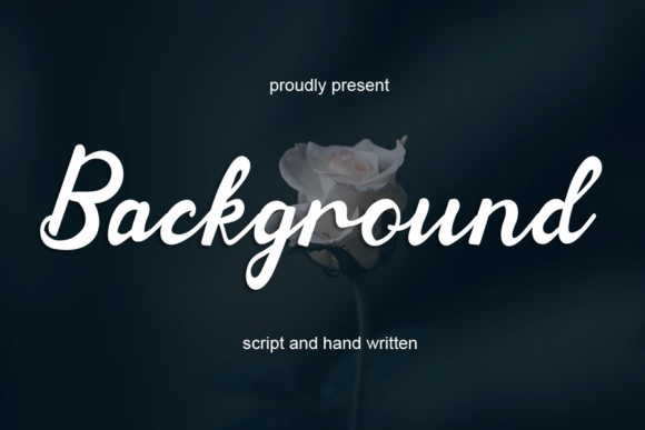 Background: A Delicate Handwritten Font