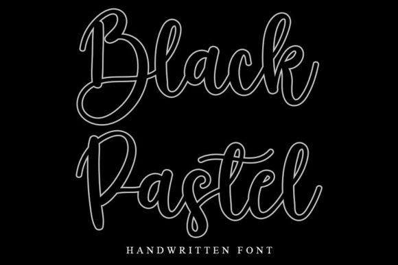Black Pastel: A Elegant Script Font