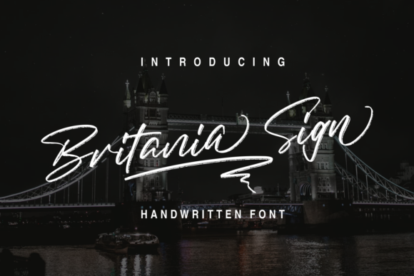 Britania Sign: A Graceful Script Font