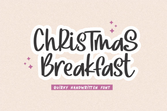 Christmas Breakfast Font for Elegant Design