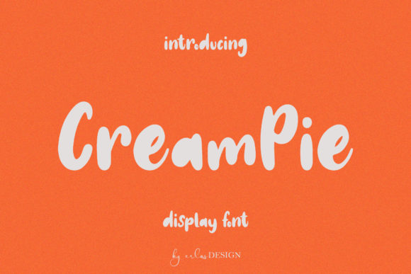 CreamPie: A Sweet Handwritten Font