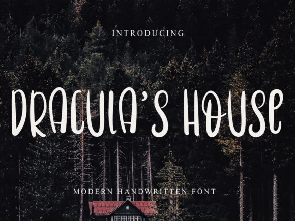 Dracula s House Font for Web Design