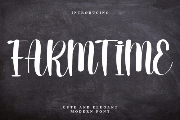 Farmtime: A Handwritten Font for Makers