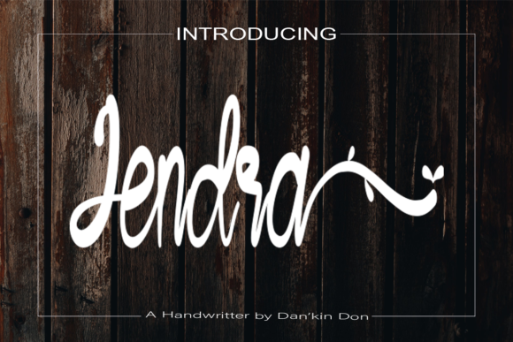 Jendra: A Handwritten Font with Style