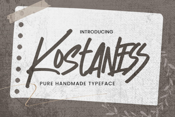 Kostaness: A Handwritten Font for Web Design