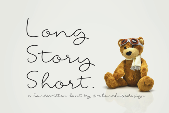 Long Story Short: A Handwritten Font for Thoughtful Design
