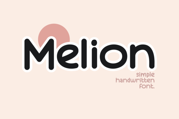 Melion: A Handwritten Font for Creative Projects