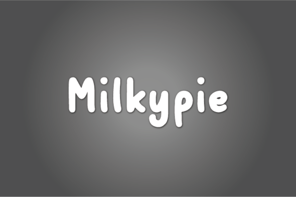 Milkypie: A Handwritten Font for Web Design