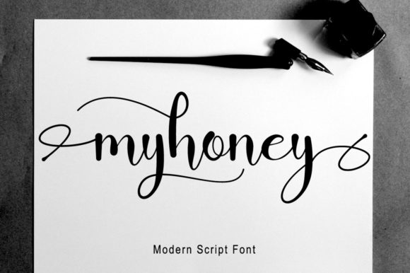 Myhoney Font: Playful Script for Editorial Design