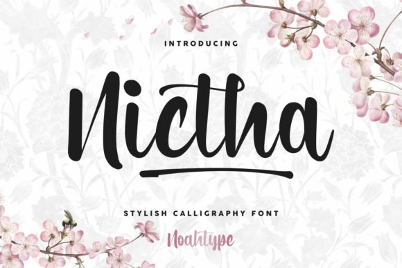 Nictha: A Stylish Script Font for Crafters