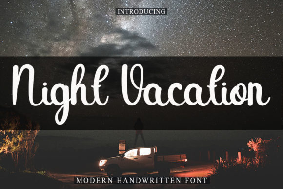 Night Vacation Font for Bold Campaigns
