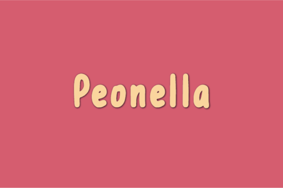 Peonella: A Script Font for Real Projects