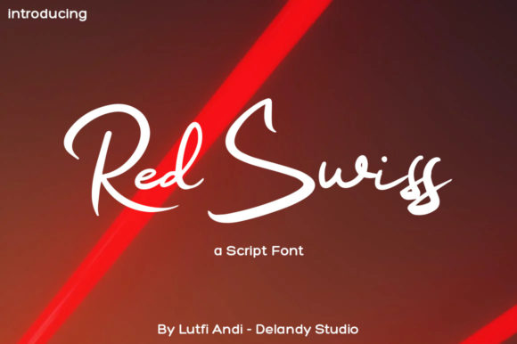 Red Swiss Font for Professional Branding