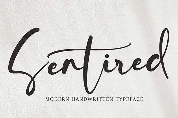 Sentired: A Handwritten Font for Web Design