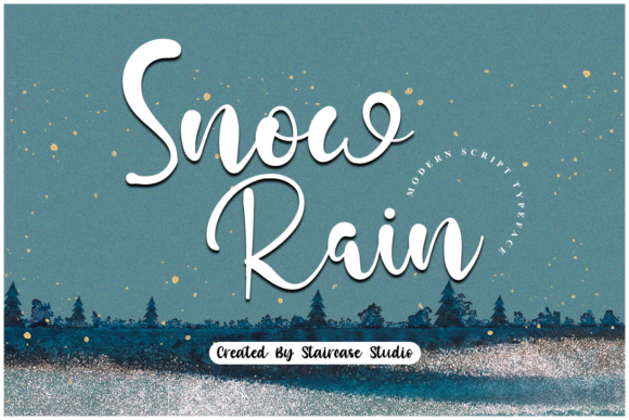 Snow Rain Font: Elegant Script for Creative Makers