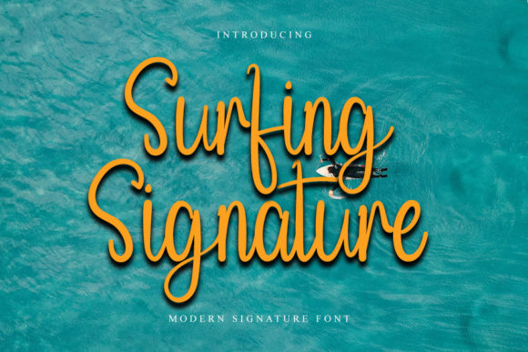 Surfing Signature Font for Creative Projects