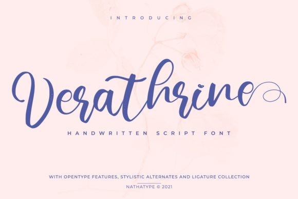 Verathrine: Elegant Script Font for Marketing