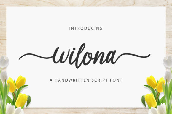 Wilona: A Script Font for Real-World Design