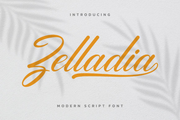 Zelladia: A Refined Script Font for Branding